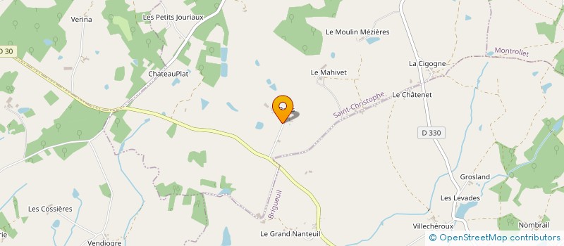 localisation de l'entreprise MADAME LUCETTE BISSON à SAINT-CHRISTOPHE