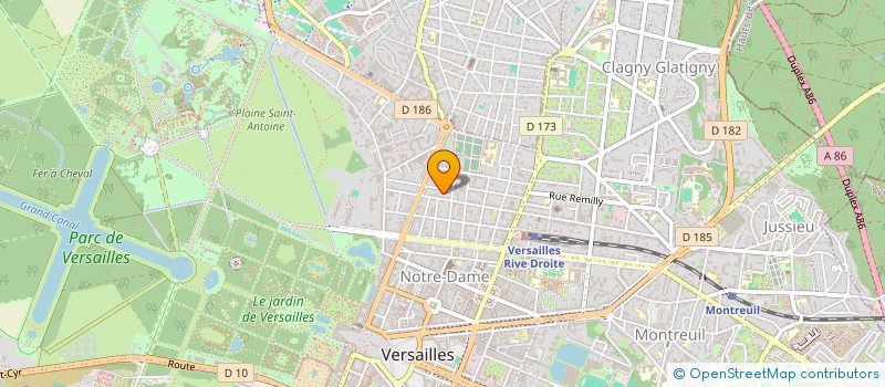 localisation de l'entreprise MADAME LUCETTE BLANCHARD à VERSAILLES