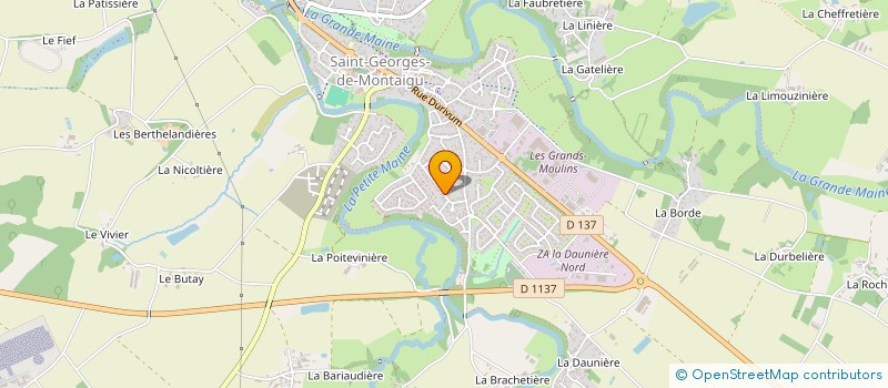 localisation de l'entreprise MADAME LUCETTE BOUDAUD à MONTAIGU-VENDEE