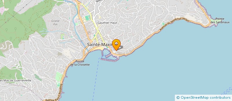 localisation de l'entreprise MADAME LUCETTE BOUSQUET à SAINTE-MAXIME