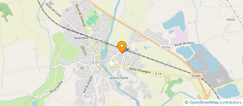 localisation de l'entreprise MADAME LUCETTE BRIHAYE à SAVERDUN