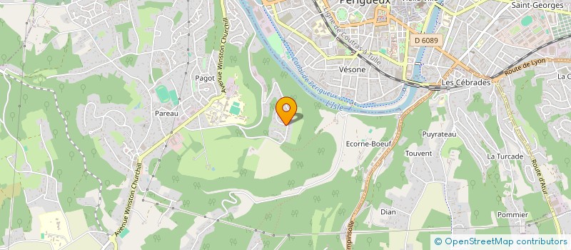 localisation de l'entreprise MADAME LUCETTE BROUSSE  COULOUNIEIX-CHAMIERS