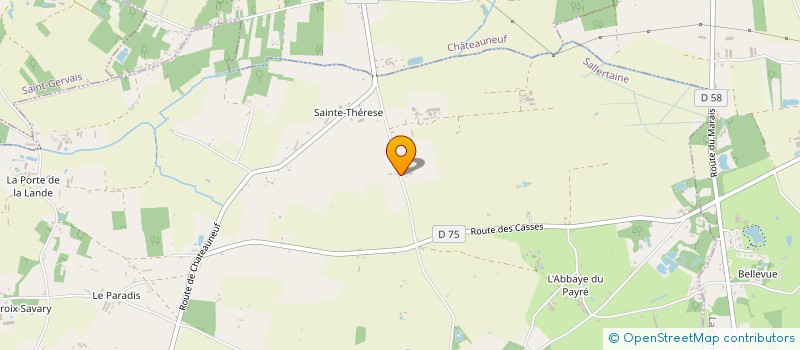 localisation de l'entreprise MADAME LUCETTE BURGAUD à SALLERTAINE
