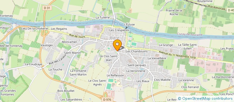 localisation de l'entreprise MADAME LUCETTE CADET  BLERE