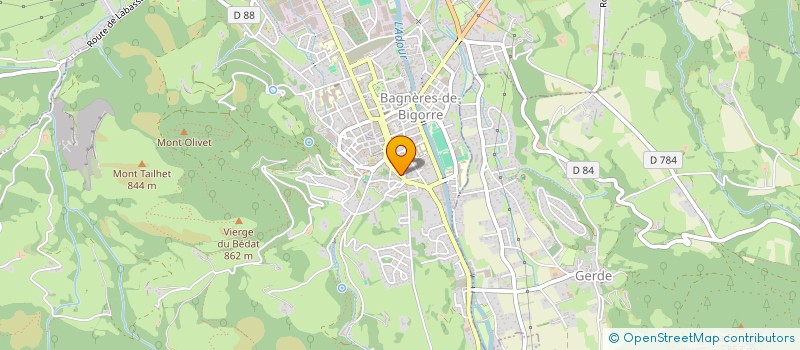 localisation de l'entreprise MADAME LUCETTE CARLES  BAGNERES-DE-BIGORRE