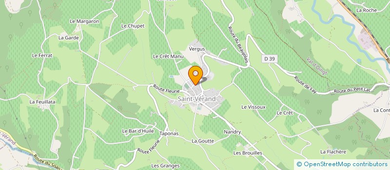 localisation de l'entreprise MADAME LUCETTE CARTAL  SAINT-VERAND