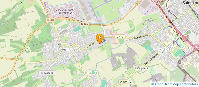 localisation de l'entreprise MADAME LUCETTE CARTEAUX  HESINGUE