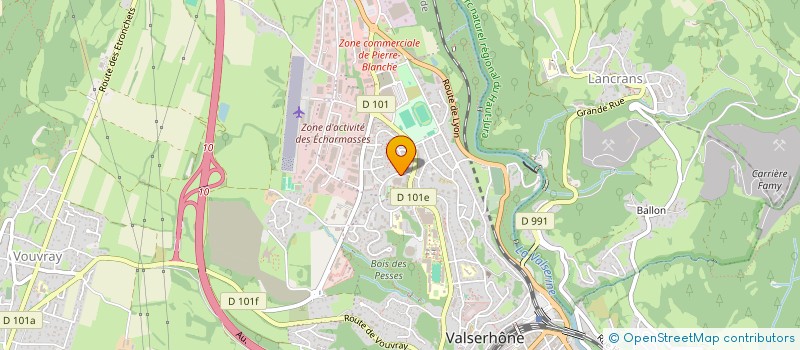 localisation de l'entreprise MADAME LUCETTE CHAGNOUX à VALSERHONE