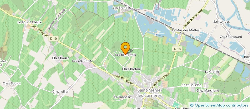 localisation de l'entreprise MADAME LUCETTE CHAIGNAUD à SAINT-MEME-LES-CARRIERES