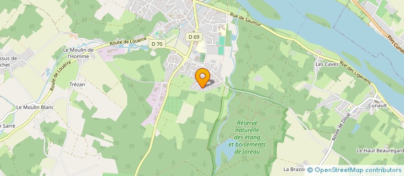 localisation de l'entreprise MADAME LUCETTE CHASLES  SAINT-CLEMENT-DES-LEVEES