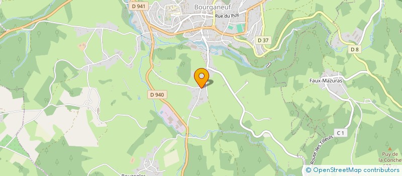 localisation de l'entreprise MADAME LUCETTE CHOPINAUD à BOURGANEUF