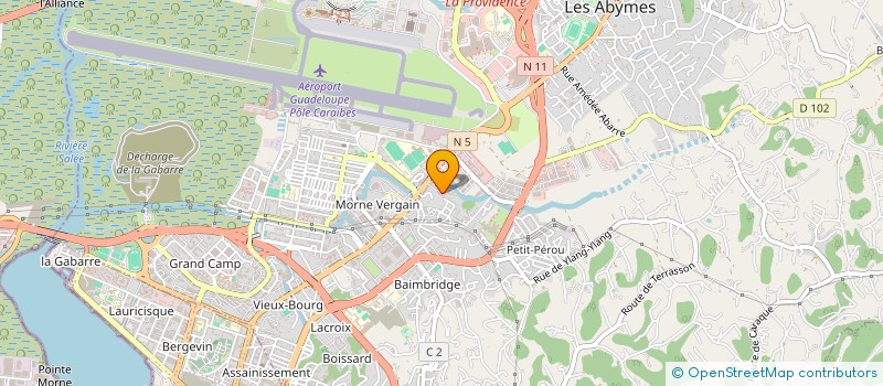 localisation de l'entreprise MADAME LUCETTE CORANTIN à LES ABYMES