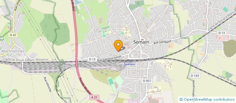 localisation de l'entreprise MADAME LUCETTE COTTREZ  SOMAIN