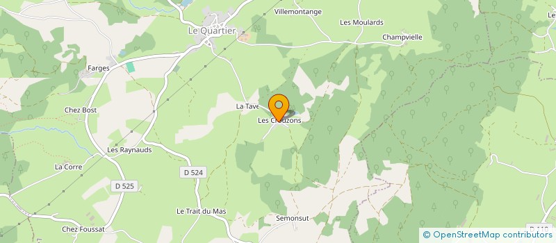 localisation de l'entreprise MADAME LUCETTE COULANGEON  LE QUARTIER