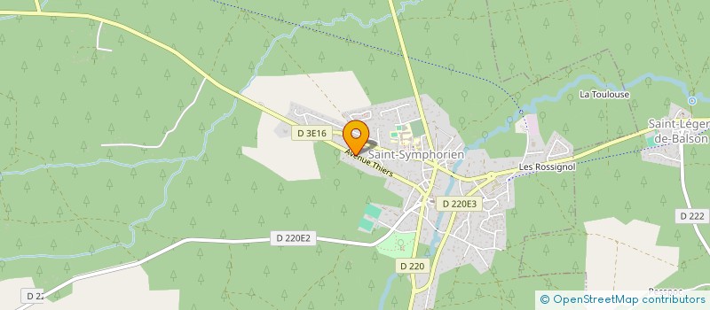 localisation de l'entreprise MADAME LUCETTE DELAS  SAINT-SYMPHORIEN