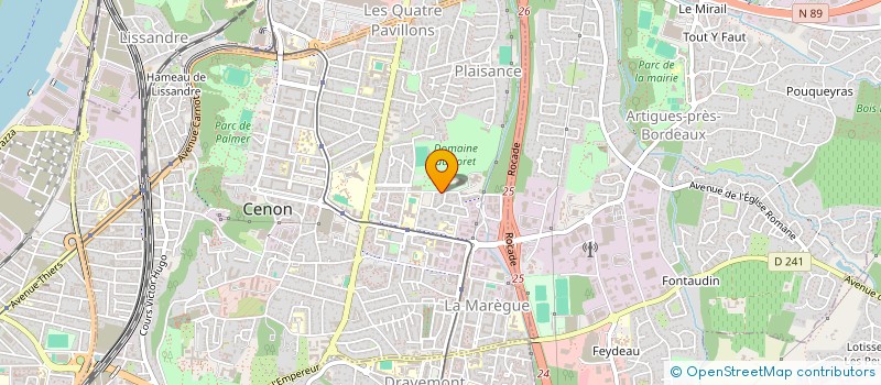 localisation de l'entreprise MADAME LUCETTE DELAUNAY à CENON