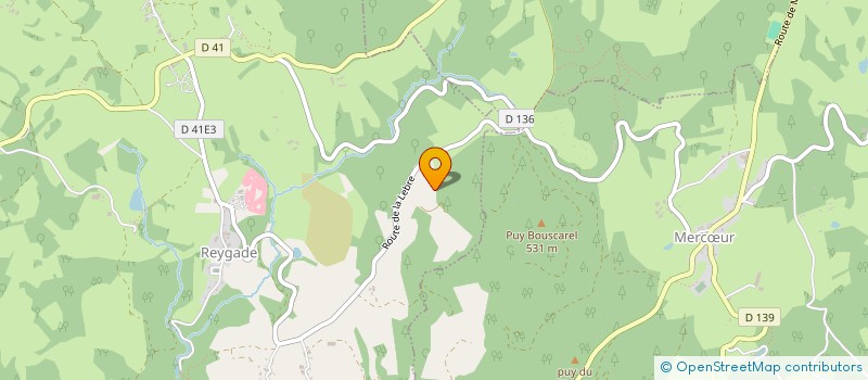 localisation de l'entreprise MADAME LUCETTE DELCHIER  REYGADE