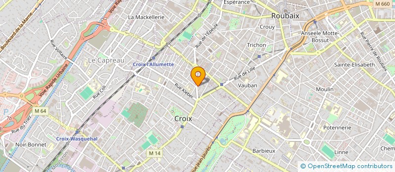 localisation de l'entreprise MADAME LUCETTE DOCHE  CROIX