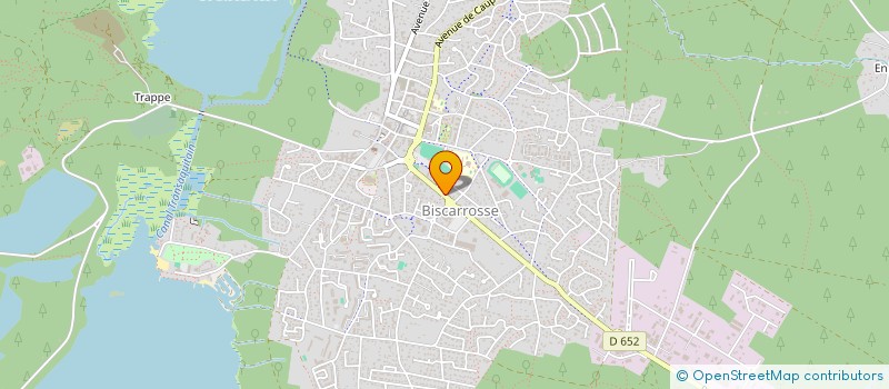 localisation de l'entreprise MADAME LUCETTE DUBEDAT  BISCARROSSE