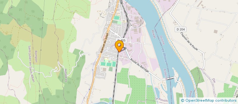 localisation de l'entreprise MADAME LUCETTE DUBOSC  LE POUZIN