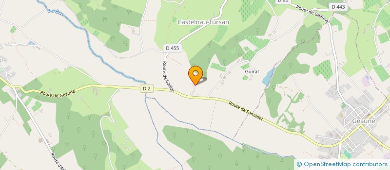 localisation de l'entreprise MADAME LUCETTE DUPLANTIER  CASTELNAU-TURSAN