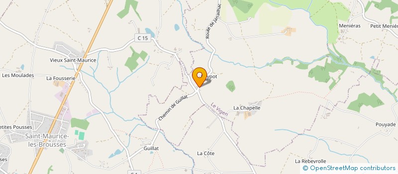 localisation de l'entreprise MADAME LUCETTE DUPUY à LE VIGEN