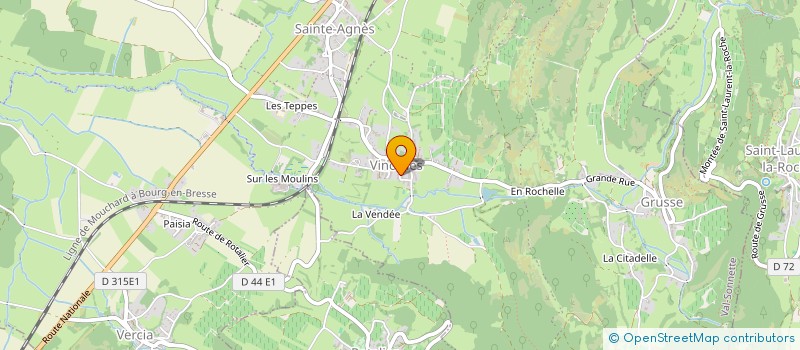 localisation de l'entreprise MADAME LUCETTE FOURNIER  VAL-SONNETTE