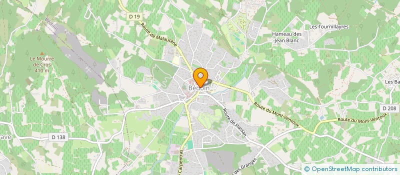 localisation de l'entreprise MADAME LUCETTE HOMAGE  BEDOIN