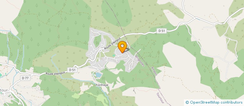 localisation de l'entreprise MADAME LUCETTE HUGUES  TOURTOUR