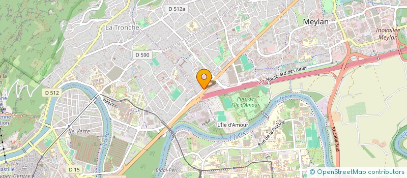 localisation de l'entreprise MADAME LUCETTE JACQUOT  MEYLAN