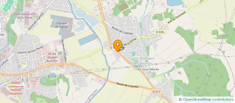 localisation de l'entreprise MADAME LUCETTE JARDIN  SAINT-ROMAIN-DE-JALIONAS