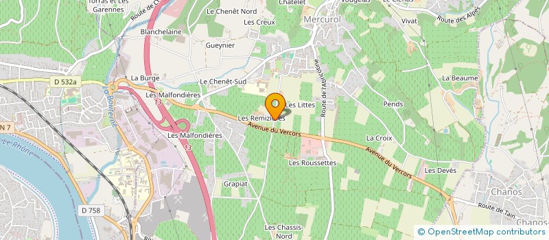 localisation de l'entreprise MADAME LUCETTE KASMADJIAN  MERCUROL-VEAUNES