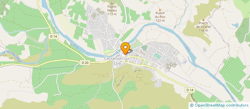 localisation de l'entreprise MADAME LUCETTE LAUTIER à CESSENON-SUR-ORB