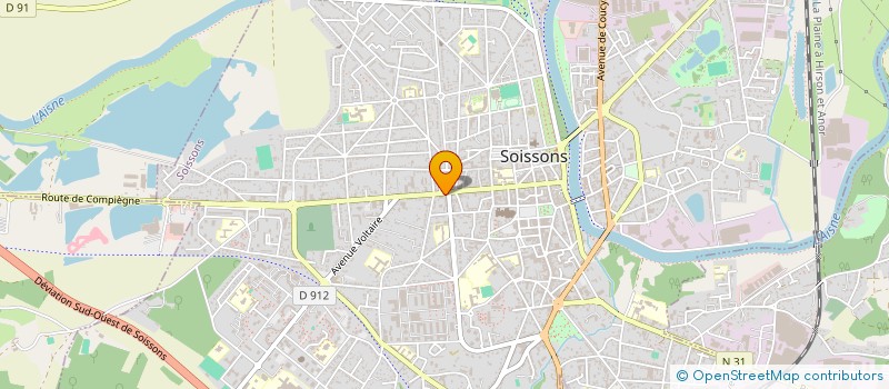 localisation de l'entreprise MADAME LUCETTE LIEVIN à SOISSONS