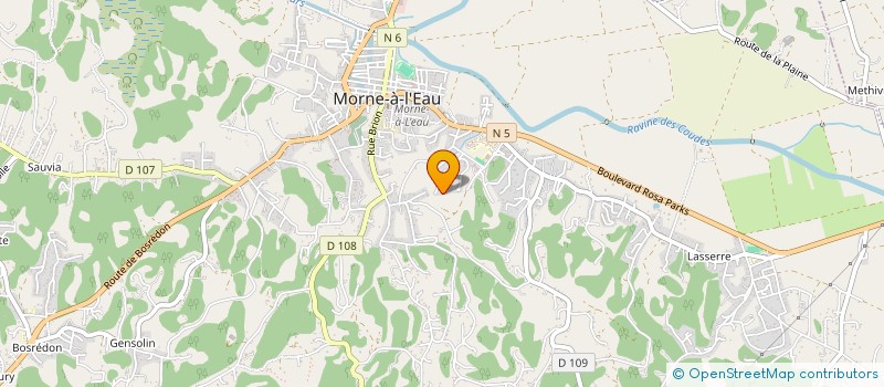 localisation de l'entreprise MADAME LUCETTE MARGUERITE  MORNE A L'EAU