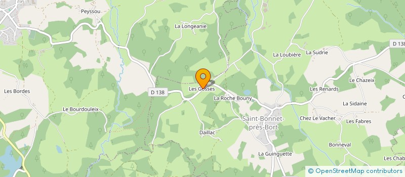 localisation de l'entreprise MADAME LUCETTE MAZALEYRAT  SAINT-BONNET-PRES-BORT