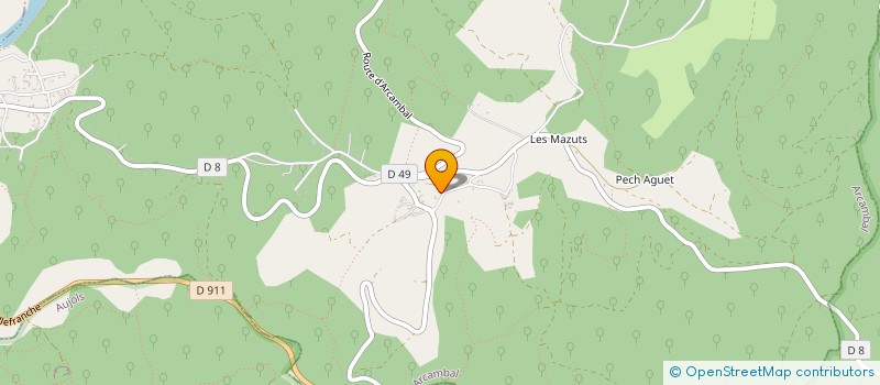 localisation de l'entreprise MADAME LUCETTE PECHBERTY  ARCAMBAL