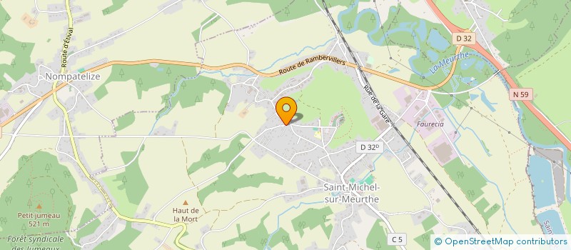 localisation de l'entreprise MADAME LUCETTE PIERRE  SAINT-MICHEL-SUR-MEURTHE