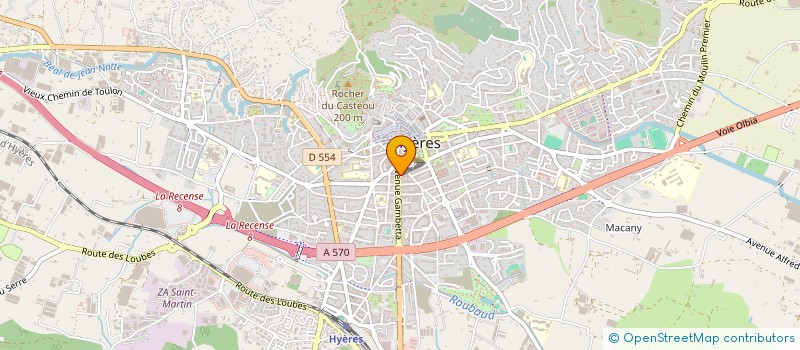 localisation de l'entreprise MADAME LUCETTE PONS  HYERES