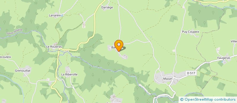 localisation de l'entreprise MADAME LUCETTE RAYMOND  SAINT-HILAIRE