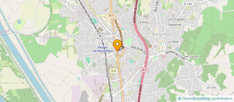 localisation de l'entreprise MADAME LUCETTE REVOUY  LE PEAGE-DE-ROUSSILLON