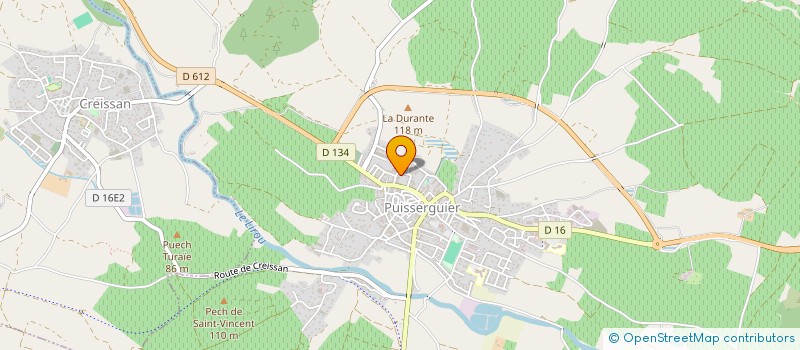 localisation de l'entreprise MADAME LUCETTE RIBA  PUISSERGUIER