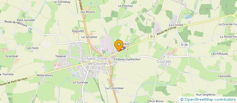 localisation de l'entreprise MADAME LUCETTE RIGAUD  SAINT-TRIVIER-DE-COURTES