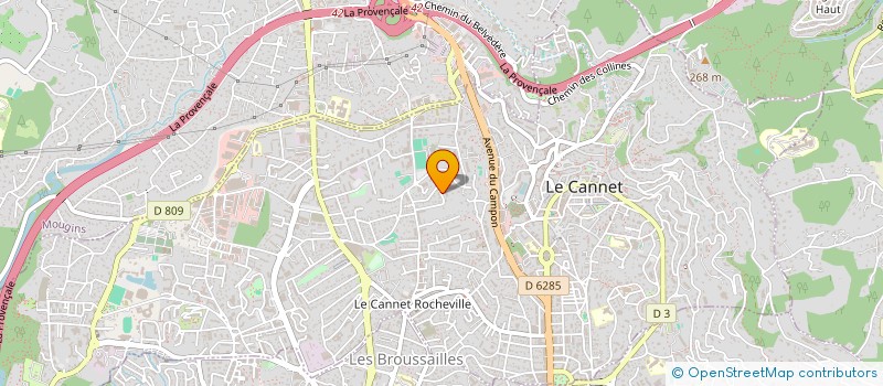 localisation de l'entreprise MADAME LUCETTE ROCHETTE à LE CANNET