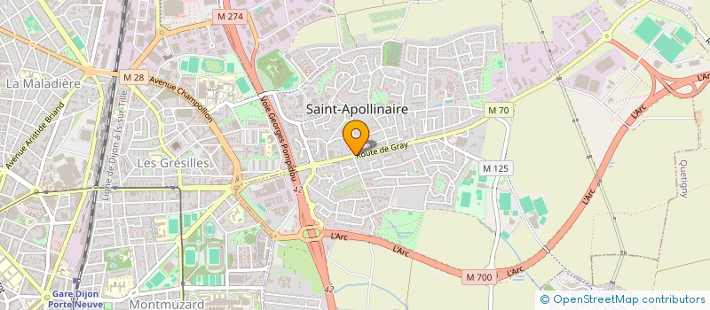 localisation de l'entreprise MADAME LUCETTE ROSSELIN à MARSANNAY-LA-COTE