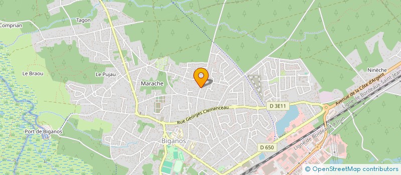 localisation de l'entreprise MADAME LUCETTE SABOUA  BIGANOS