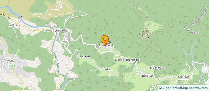 localisation de l'entreprise MADAME LUCETTE TEYSSIER à CHIROLS
