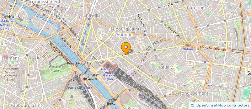 localisation de l'entreprise MADAME LUCETTE THIEBAUT  PARIS