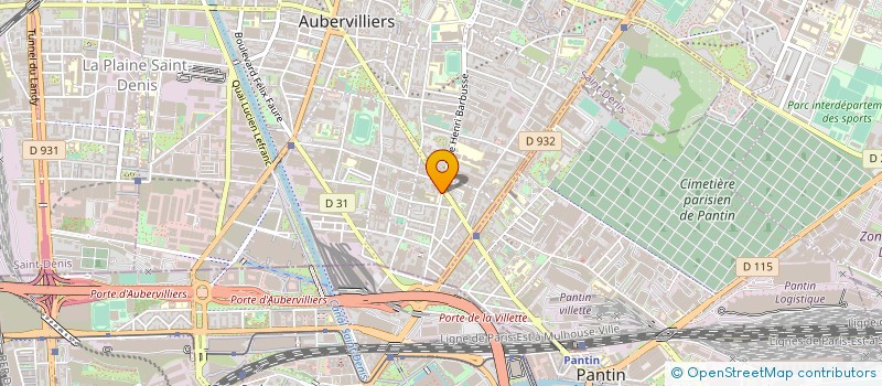 localisation de l'entreprise MADAME LUCETTE TREVIN à AUBERVILLIERS