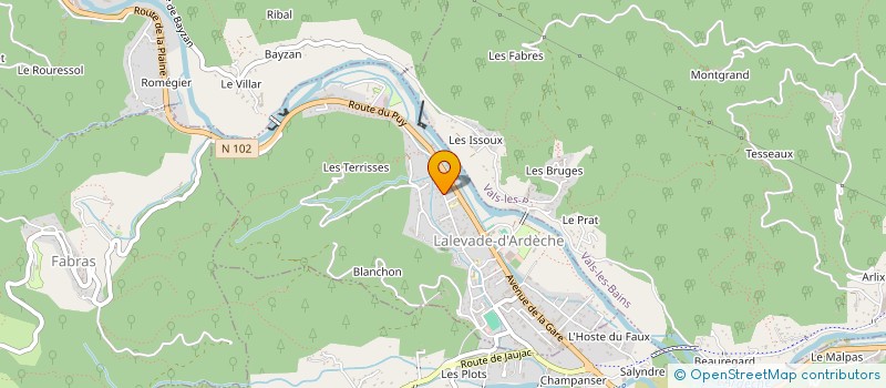 localisation de l'entreprise MADAME LUCETTE VACHER  LALEVADE-D'ARDECHE